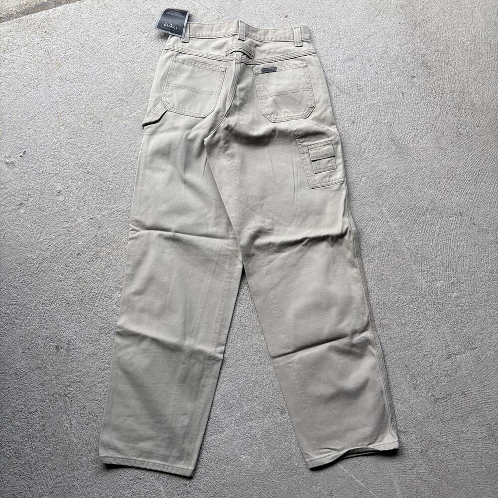 Vintage Riveted By LEE Carpenter Pants Wide Relaxed Khaki Tan Beige Women’s 6 M